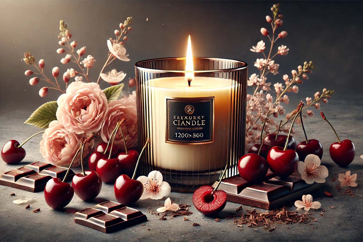 Blog - candle- cherries